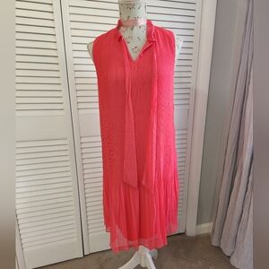 DKNY Pink Midi Dress